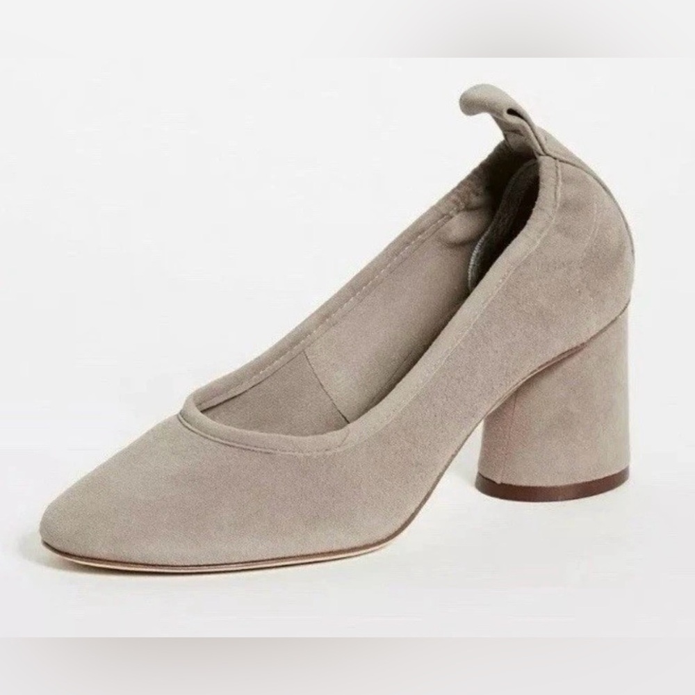Tory Burch Therese 65MM Suede Pumps in Dust Storm Size US 5.5 $288 EUC